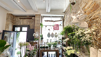 Intérieur de la boutique du Fleuriste du Coin